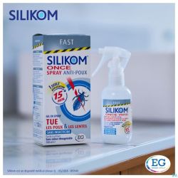 Silikom Once Spray Gel A/Poux 100Ml
