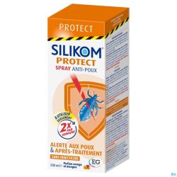 Silikom Protect Lotion A/Poux Spray 200Ml